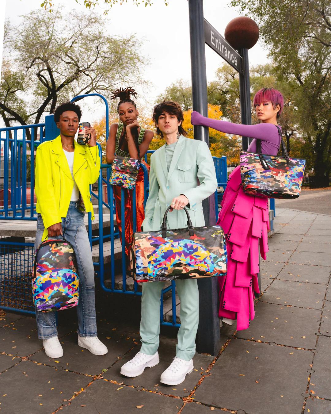 Sprayground SLICED AND DICED CAMO POUCH