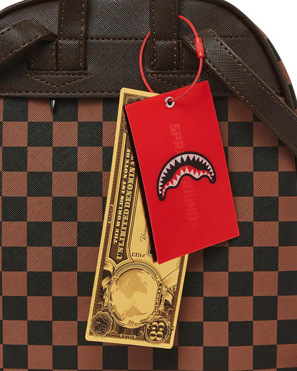 Sprayground EXTERIOR GOLD ZIP POCKET SHARKS IN PARIS SAVAGE BACKPACK