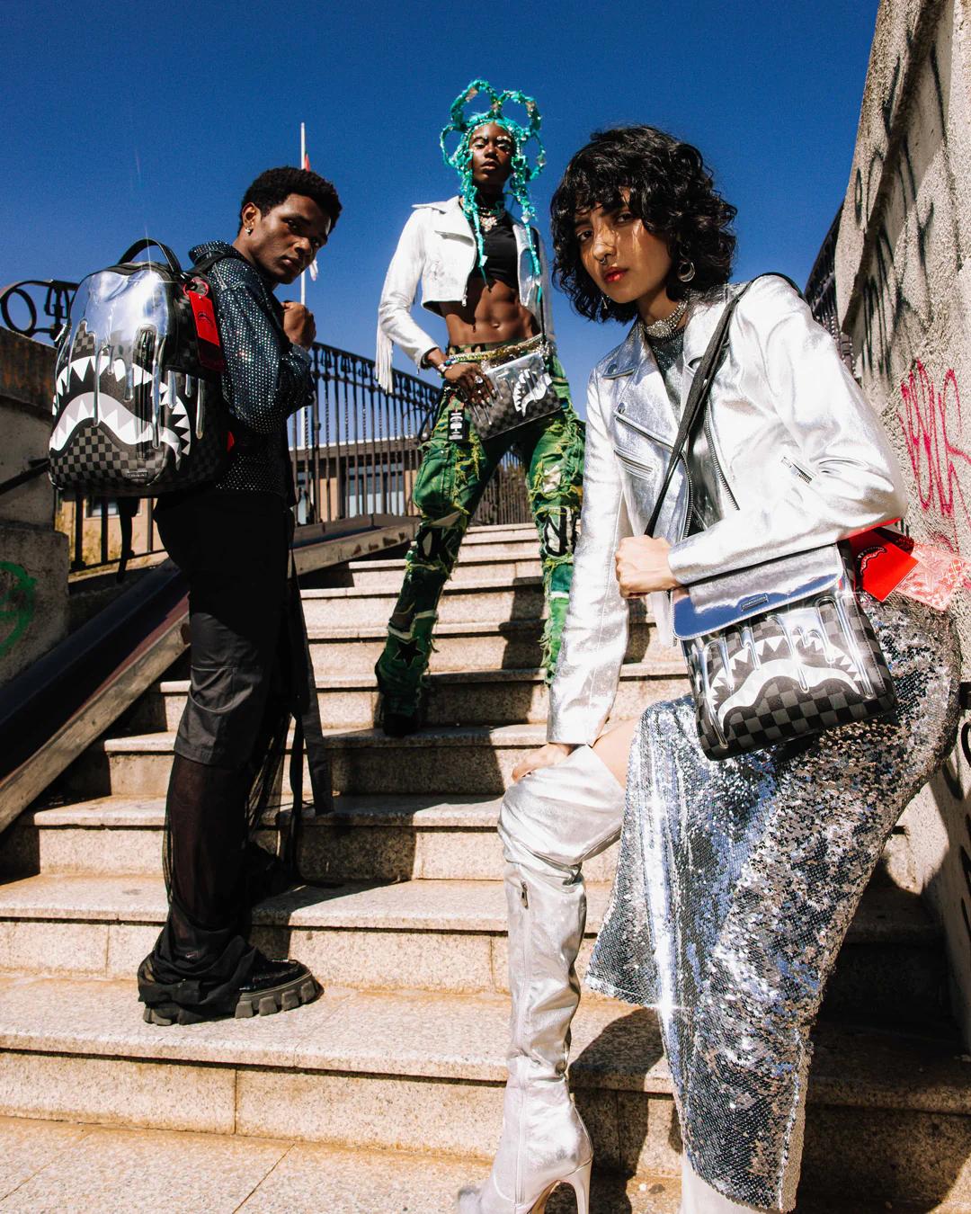 Sprayground GHOST DRIP MESSENGER BAG