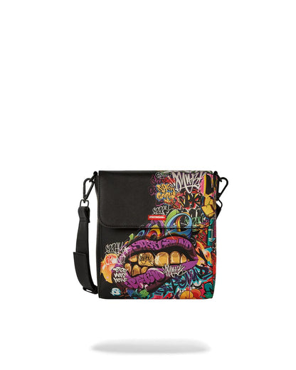 Sprayground HALF GRAF LIPS MESSENGER BAG