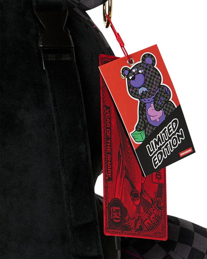 Sprayground PURPLE SLIME SHARK MONEYBEAR BACKPACK