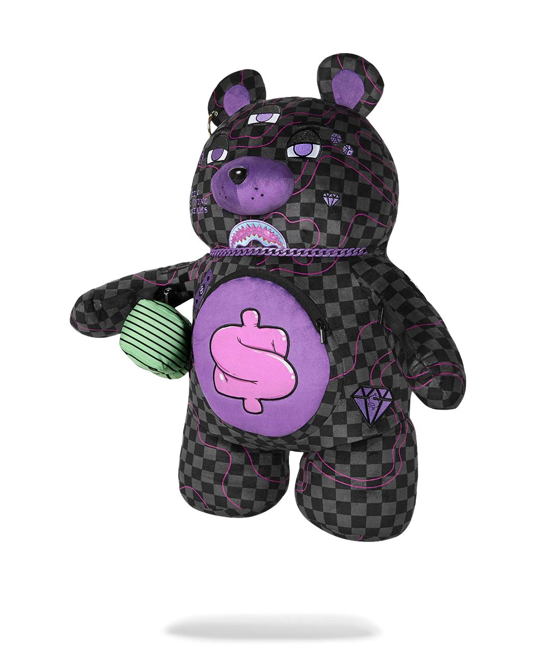 Sprayground PURPLE SLIME SHARK MONEYBEAR BACKPACK