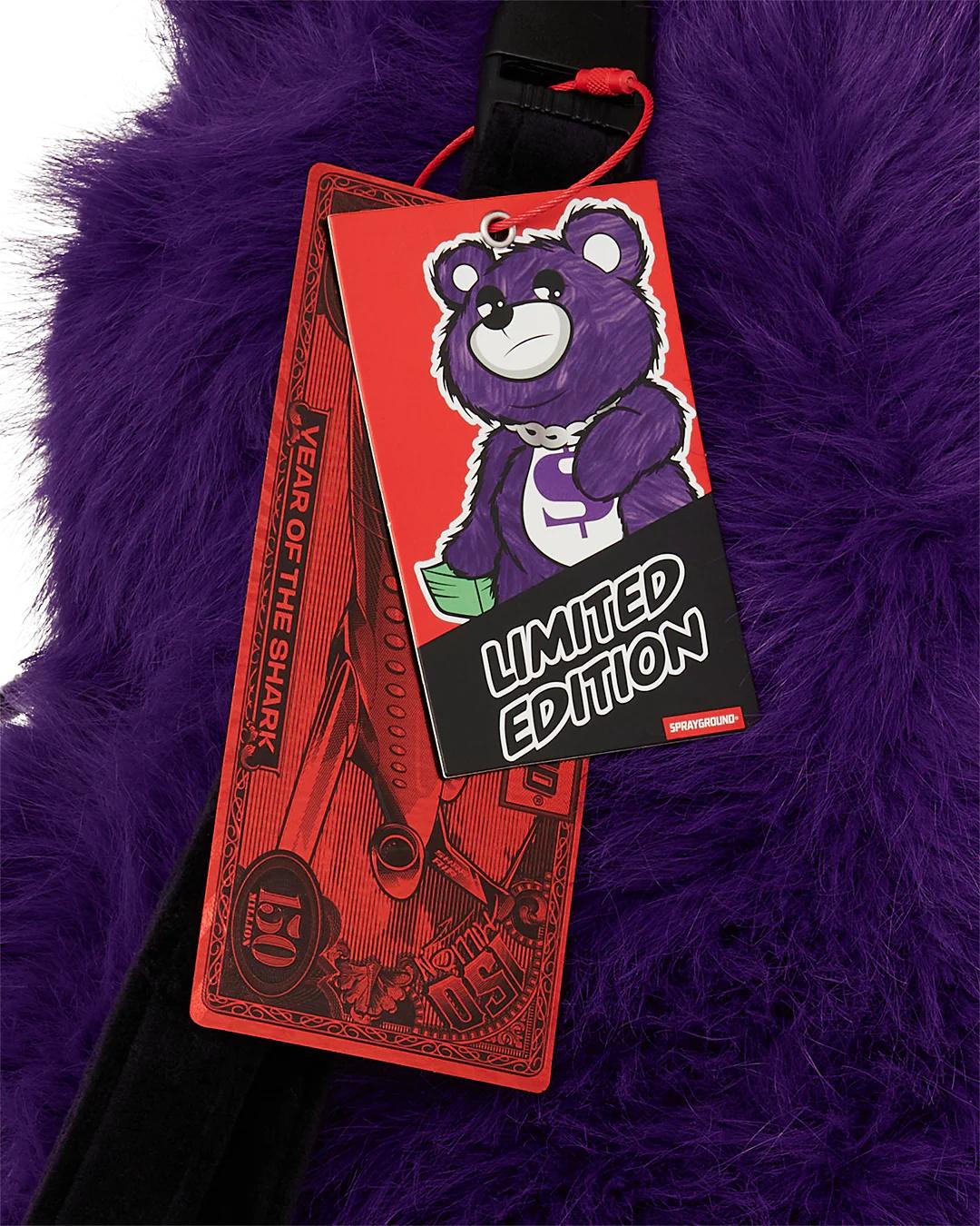 Sprayground FURZILLA SHARK (PURP) MONEYBEAR BACKPACK