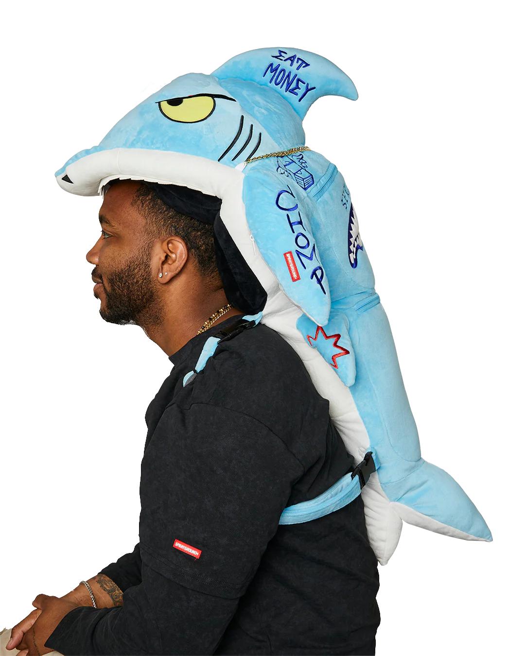Sprayground STUFFED SAVAGE HOODY BACKPACK SHARK