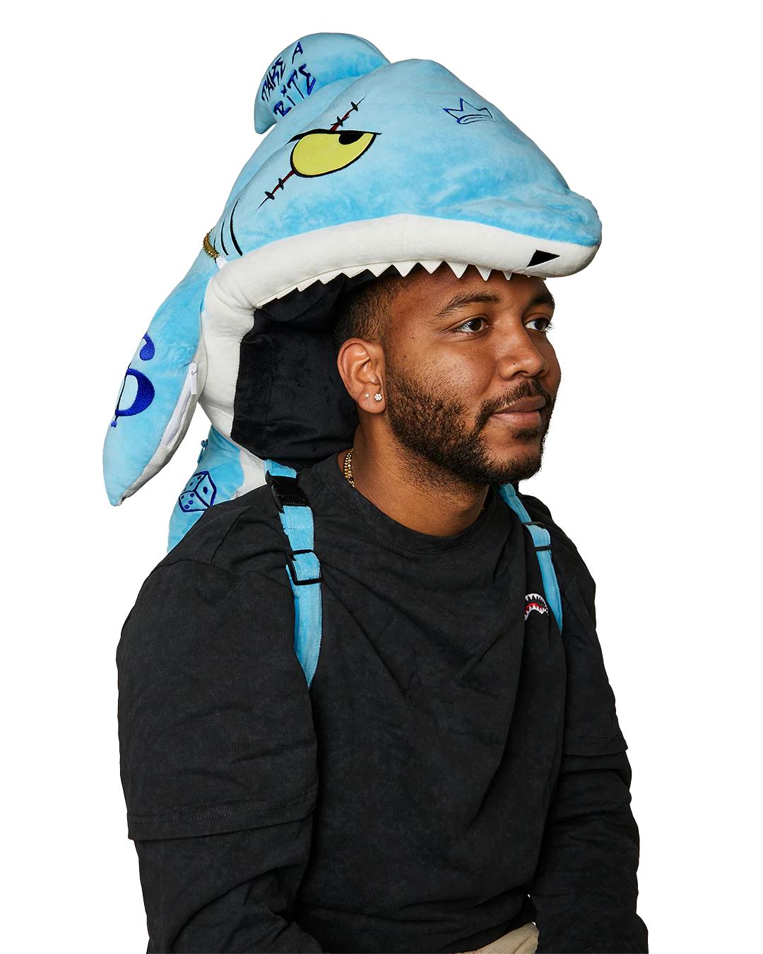 Sprayground STUFFED SAVAGE HOODY BACKPACK SHARK