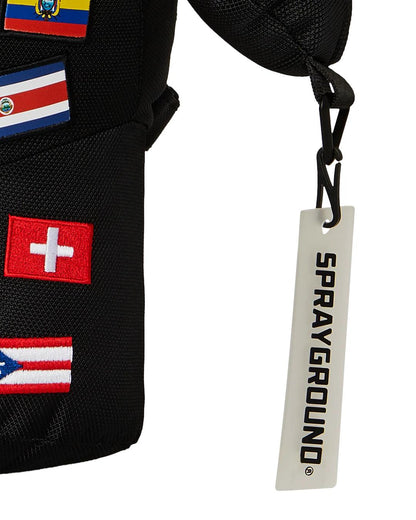Sprayground JAMES FIRST CLASS GLOBAL FLAGS MONEYBEAR BACKPACK