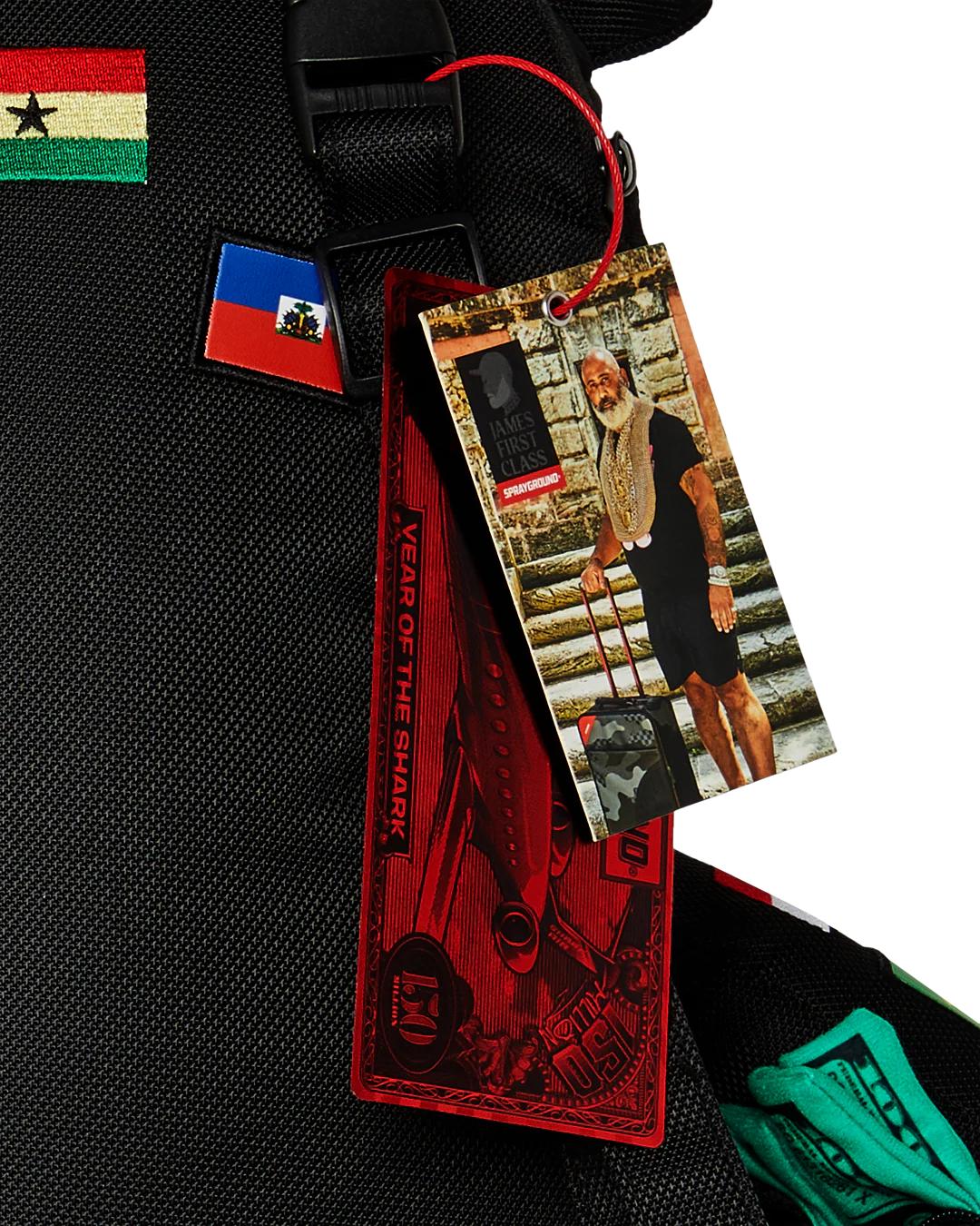 Sprayground JAMES FIRST CLASS GLOBAL FLAGS MONEYBEAR BACKPACK