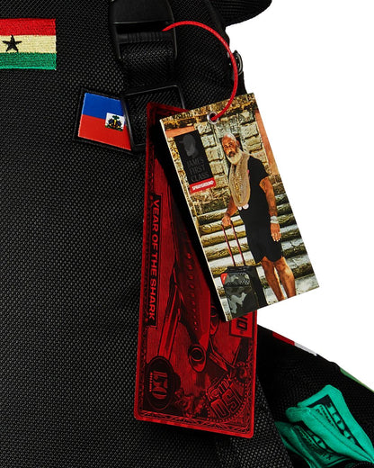 Sprayground JAMES FIRST CLASS GLOBAL FLAGS MONEYBEAR BACKPACK