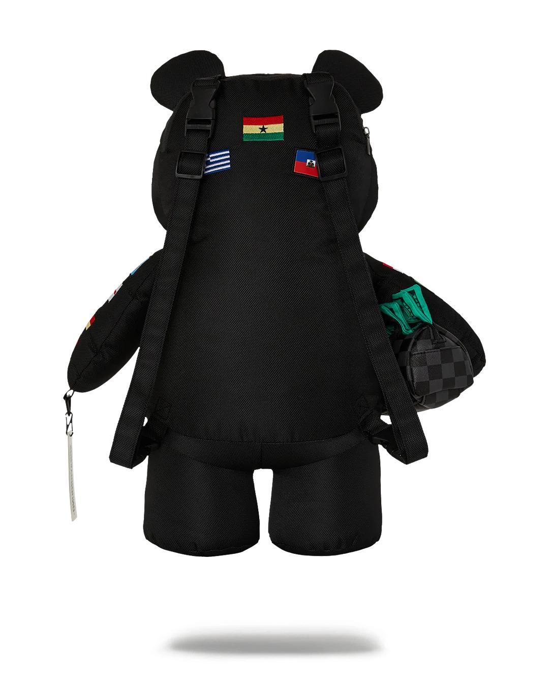 Sprayground JAMES FIRST CLASS GLOBAL FLAGS MONEYBEAR BACKPACK