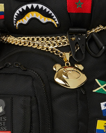 Sprayground JAMES FIRST CLASS GLOBAL FLAGS MONEYBEAR BACKPACK