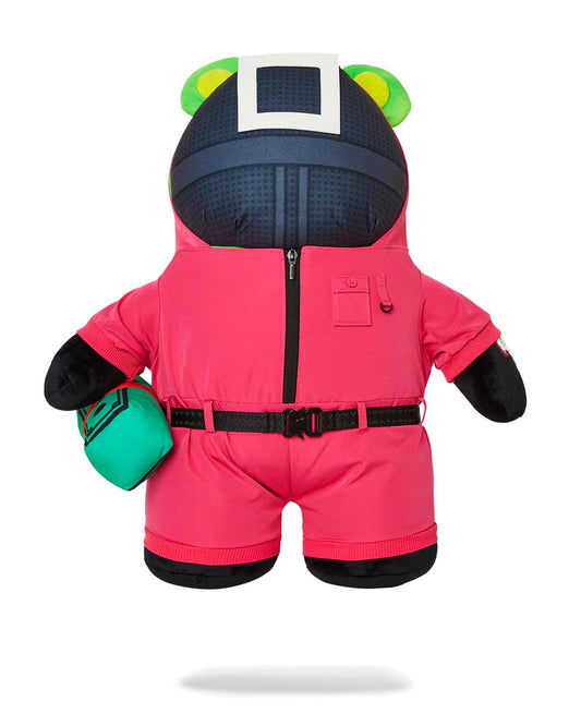 Sprayground SQUID GAME COLLAB PINK SOLDIERS BEAR BACKPACK