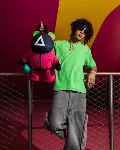 Sprayground SQUID GAME COLLAB PINK SOLDIERS BEAR BACKPACK