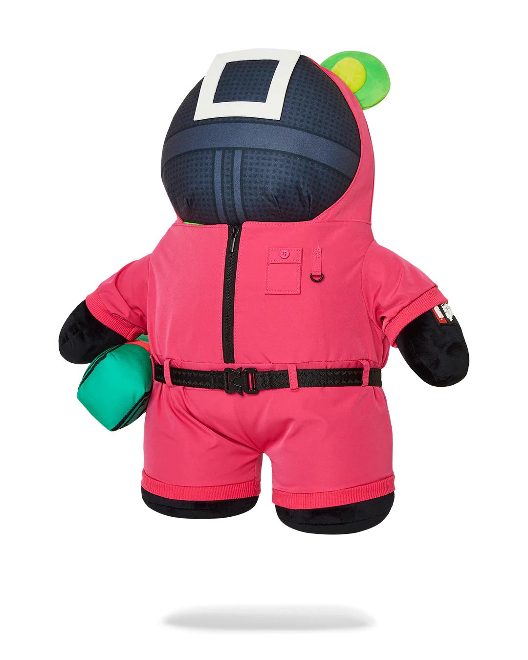 Sprayground SQUID GAME COLLAB PINK SOLDIERS BEAR BACKPACK