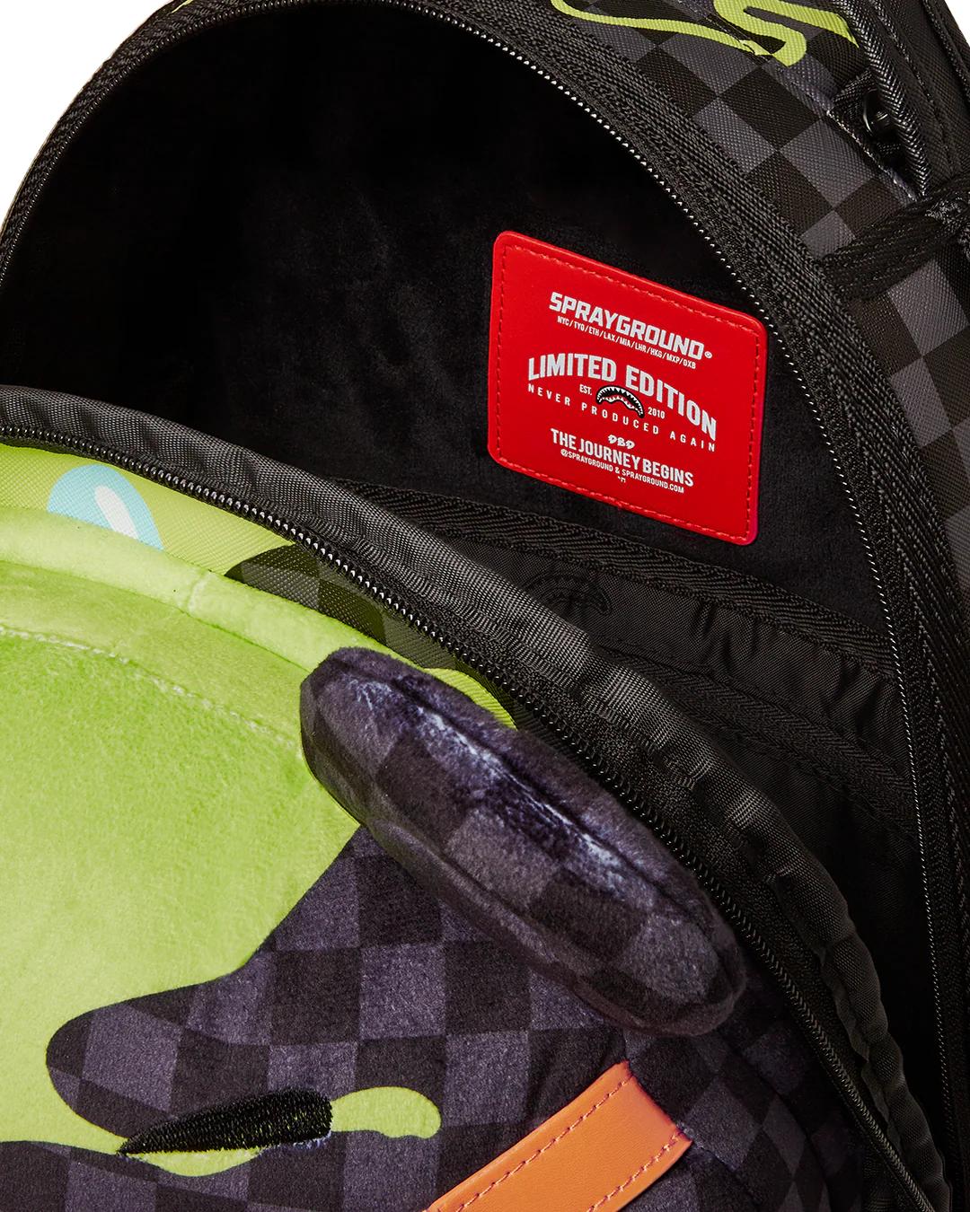 Sprayground SLIME DIME MONEYBEAR TEDDYBEAR ON BACKPACK