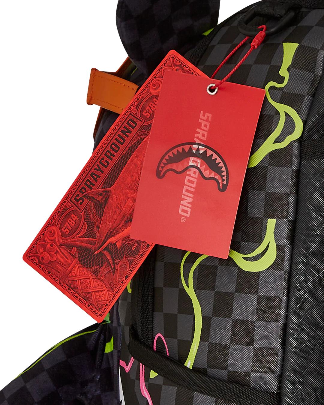 Sprayground SLIME DIME MONEYBEAR TEDDYBEAR ON BACKPACK
