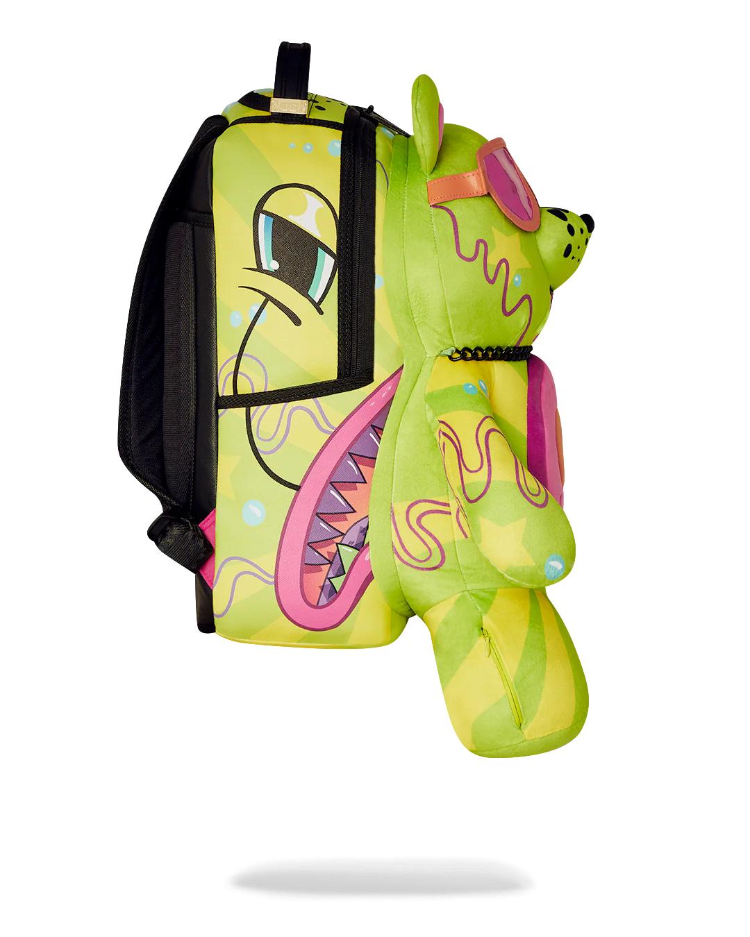 Sprayground SLIME DIME MONEYBEAR TEDDYBEAR ON BACKPACK