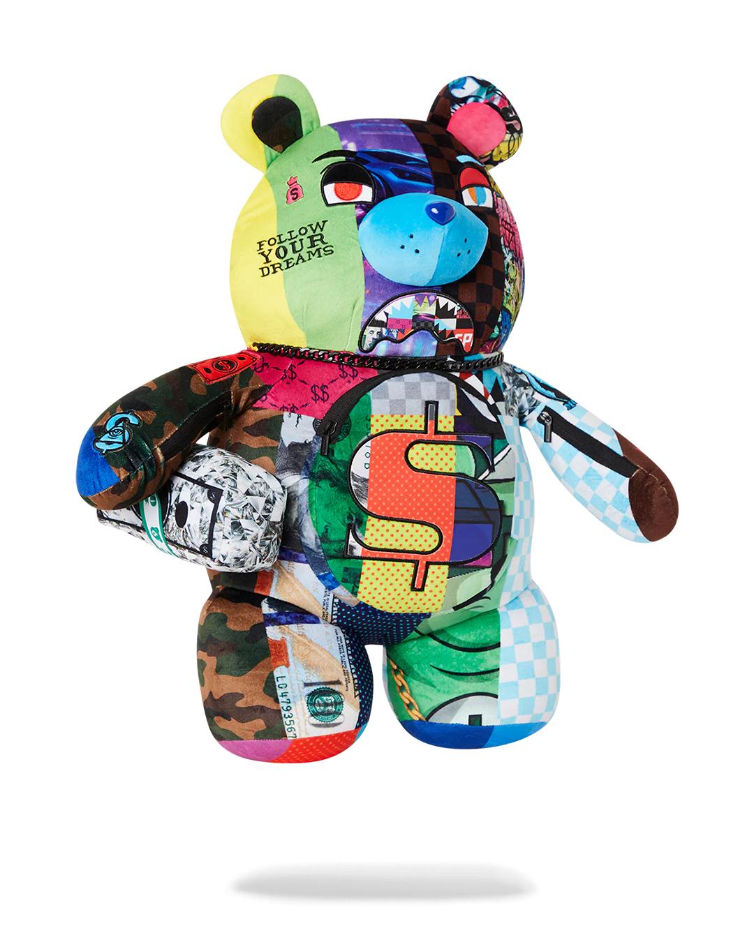 Sprayground SHARK MASTERPIECES MONEYBEAR TEDDYBEAR BACKPACK