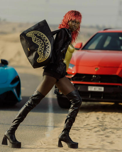 Sprayground GOLD FANG BEACH TOTE