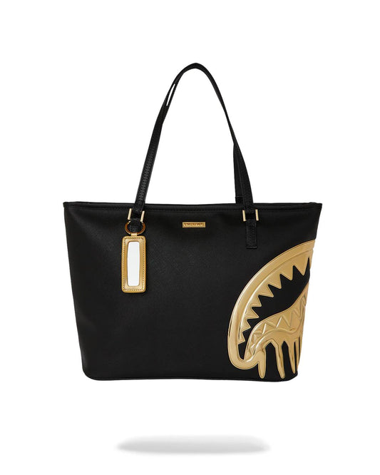 Sprayground GOLDHEART SHARK DRIP TOTE
