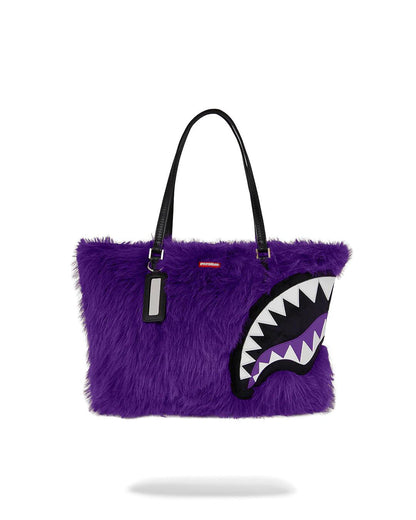 Sprayground FURZILLA SHARK (PURP) TOTE