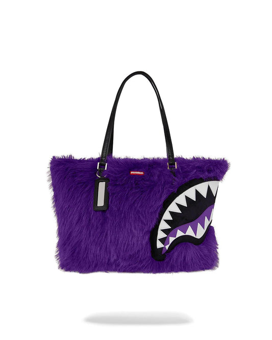 Sprayground FURZILLA SHARK (PURP) TOTE
