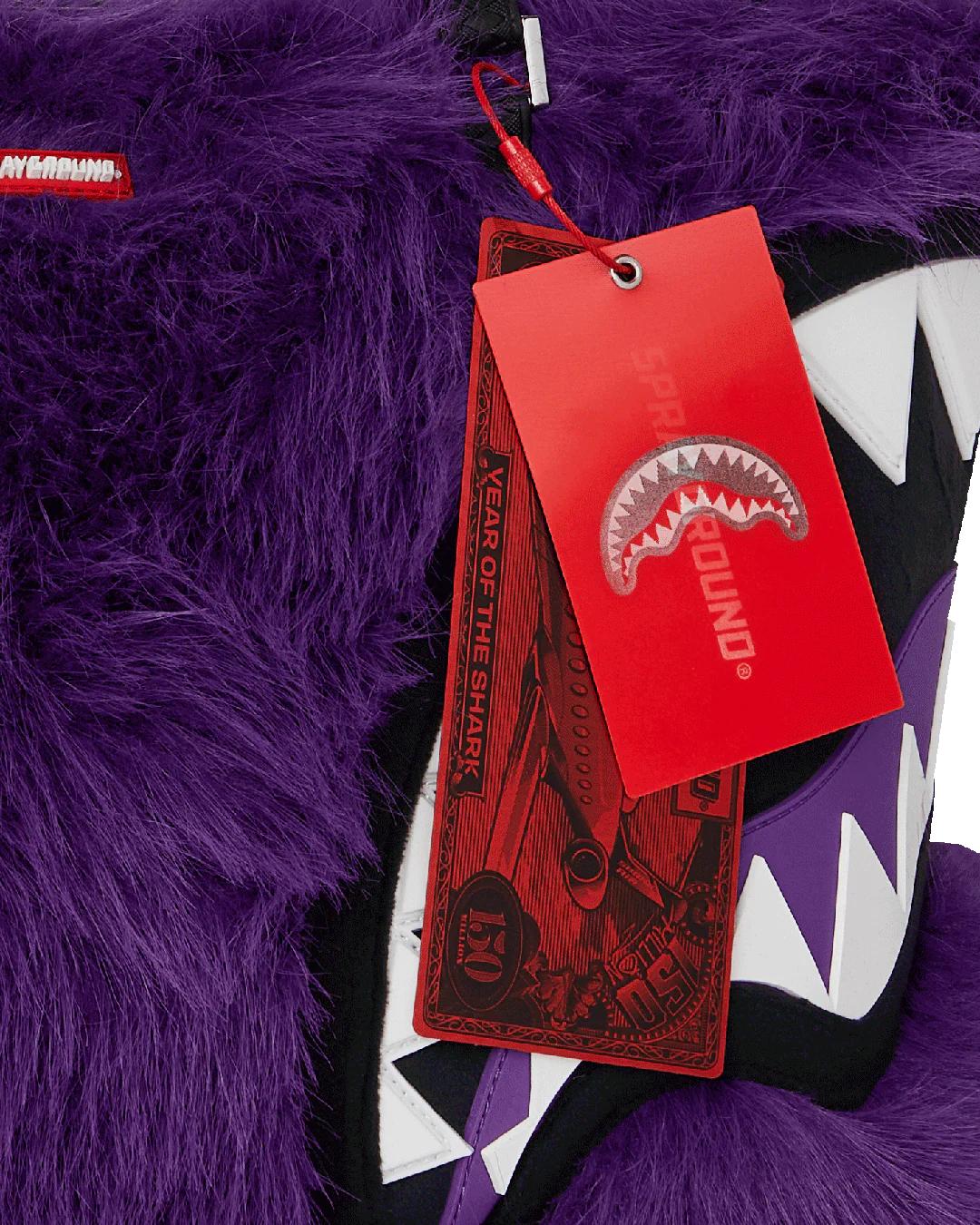Sprayground FURZILLA SHARK (PURP) TOTE