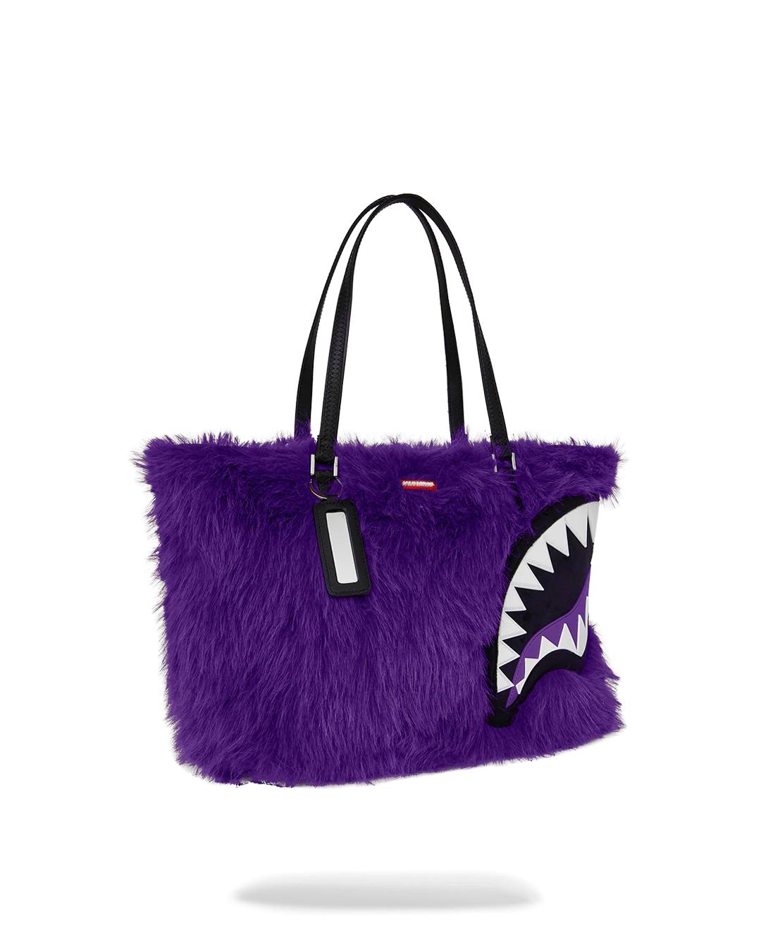 Sprayground FURZILLA SHARK (PURP) TOTE