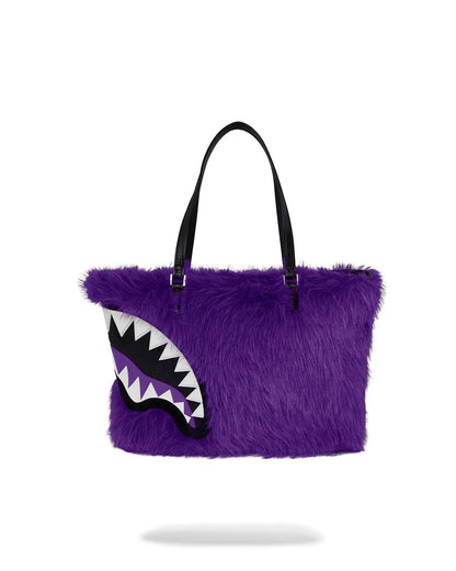Sprayground FURZILLA SHARK (PURP) TOTE