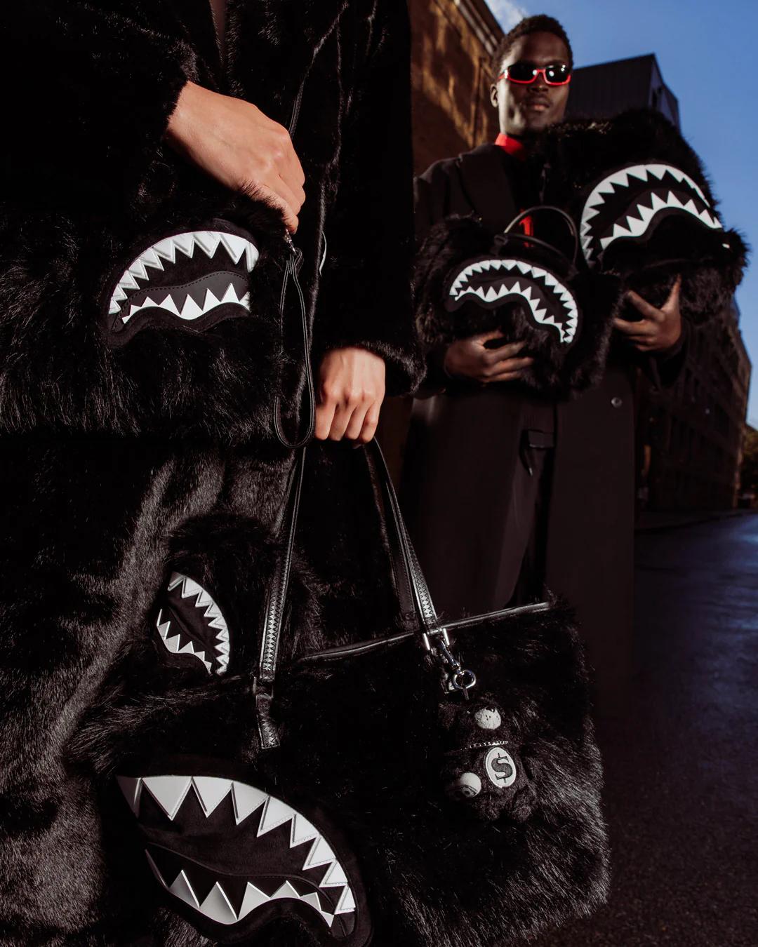 Sprayground FURZILLA SHARK (NIGHT) TOTE
