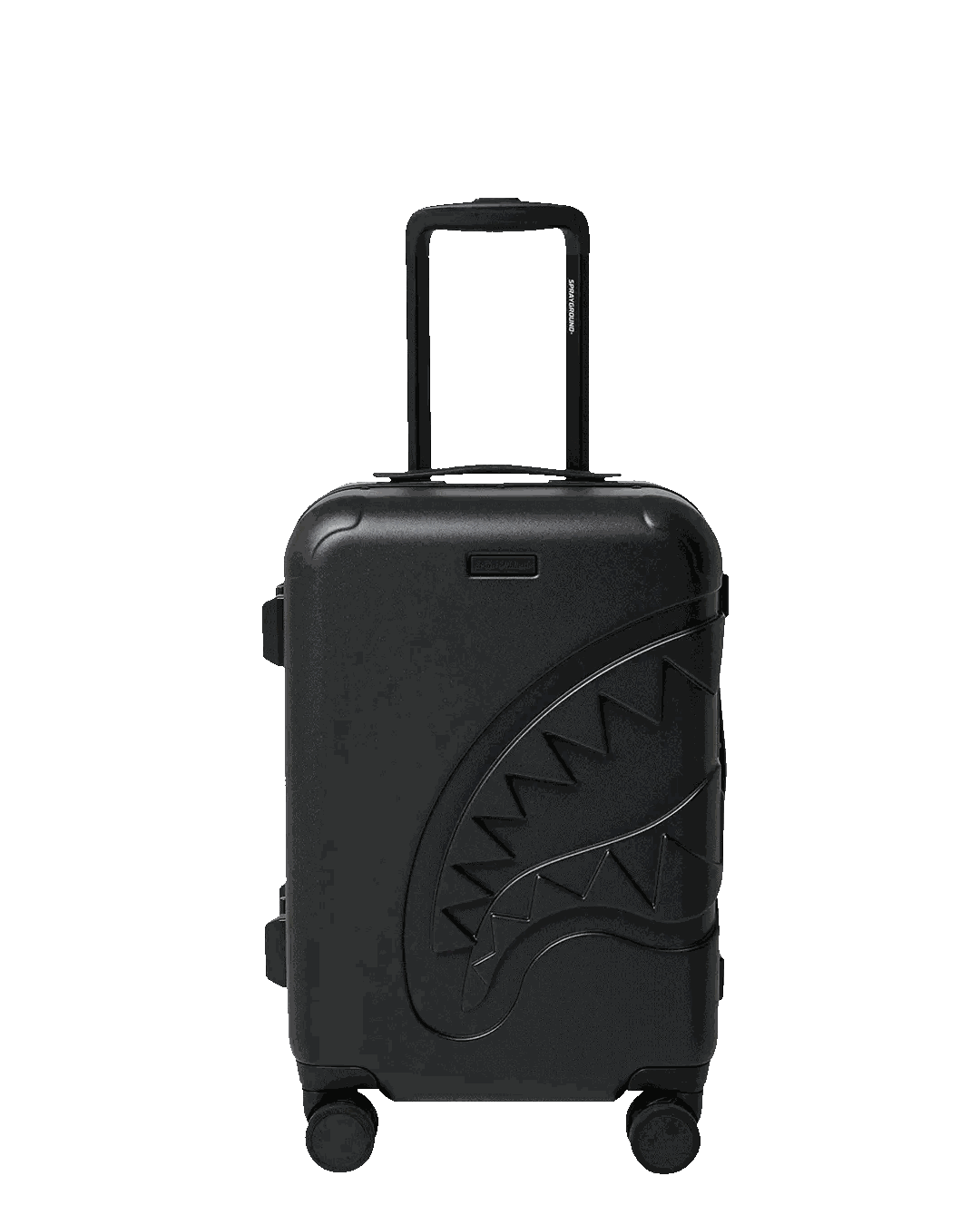 Sprayground THE JOURNEY BEGINS SHARKITECTURE CARRY-ON LUGGAGE BLACK WITH EXTRA STI
