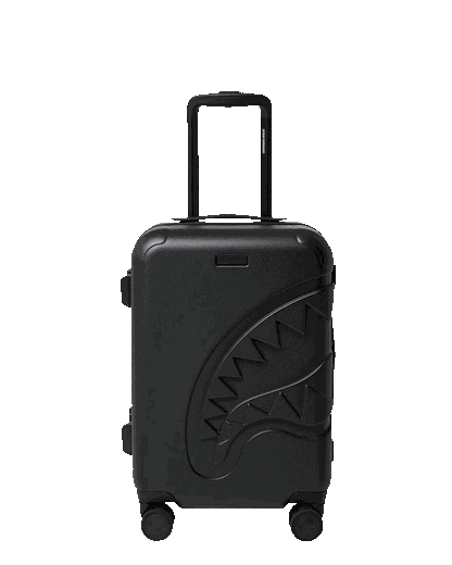 Sprayground THE JOURNEY BEGINS SHARKITECTURE CARRY-ON LUGGAGE BLACK WITH EXTRA STI