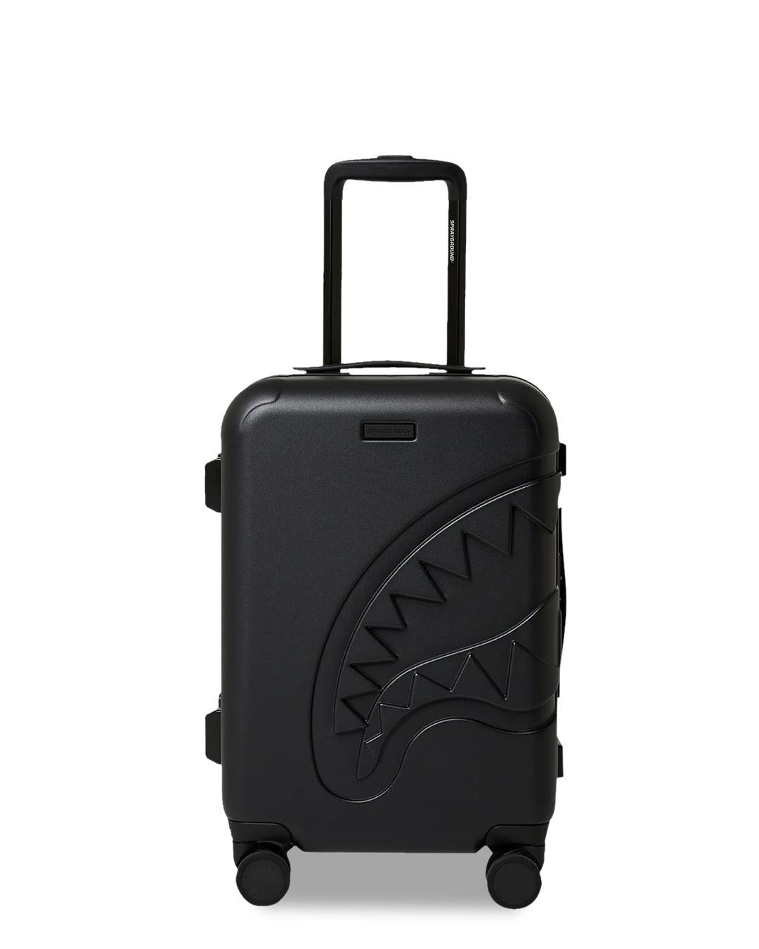 Sprayground THE JOURNEY BEGINS SHARKITECTURE CARRY-ON LUGGAGE BLACK WITH EXTRA STI