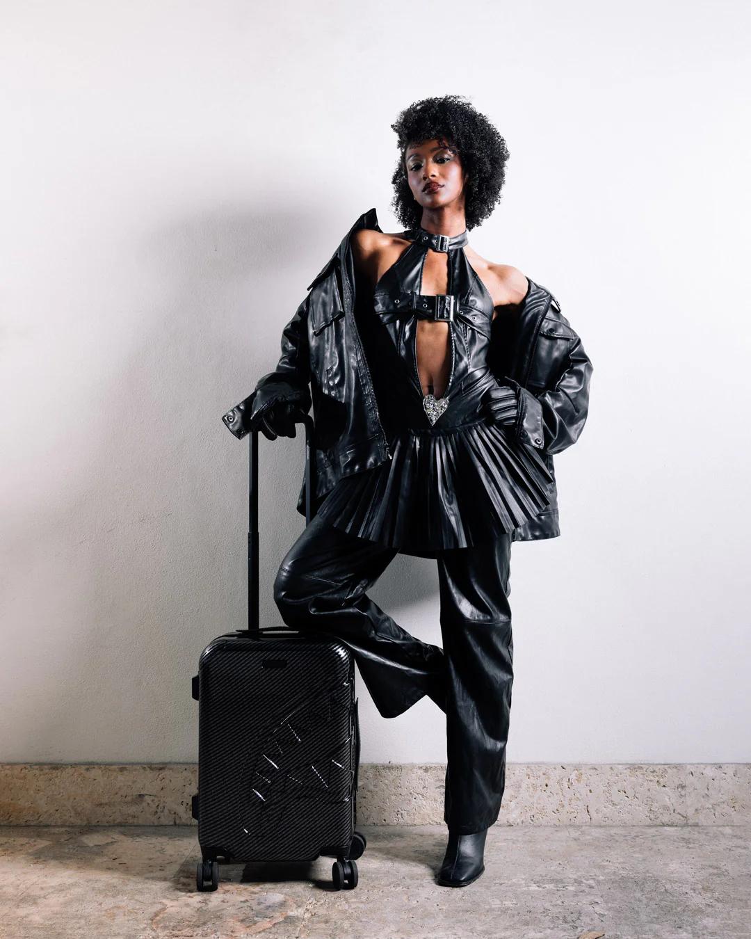 Sprayground NIGHTFALL SHARKITECTURE CARRY-ON LUGGAGE