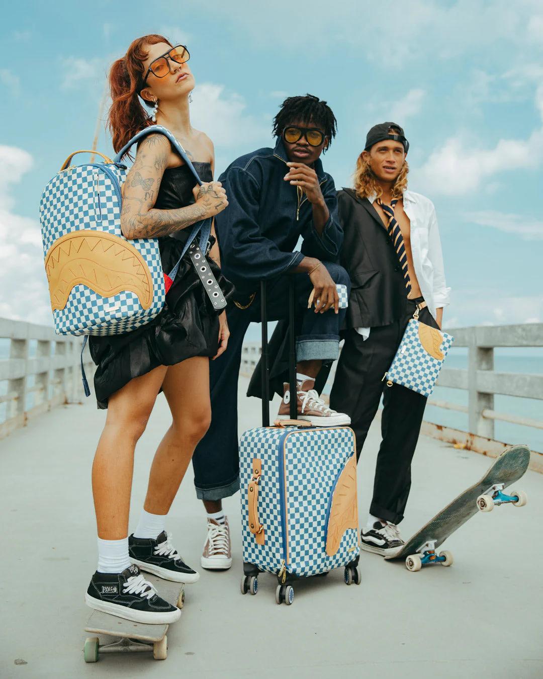 Sprayground NEW SHARK YACHT CLUB IMPERIAL CARRY-ON LUGGAGE