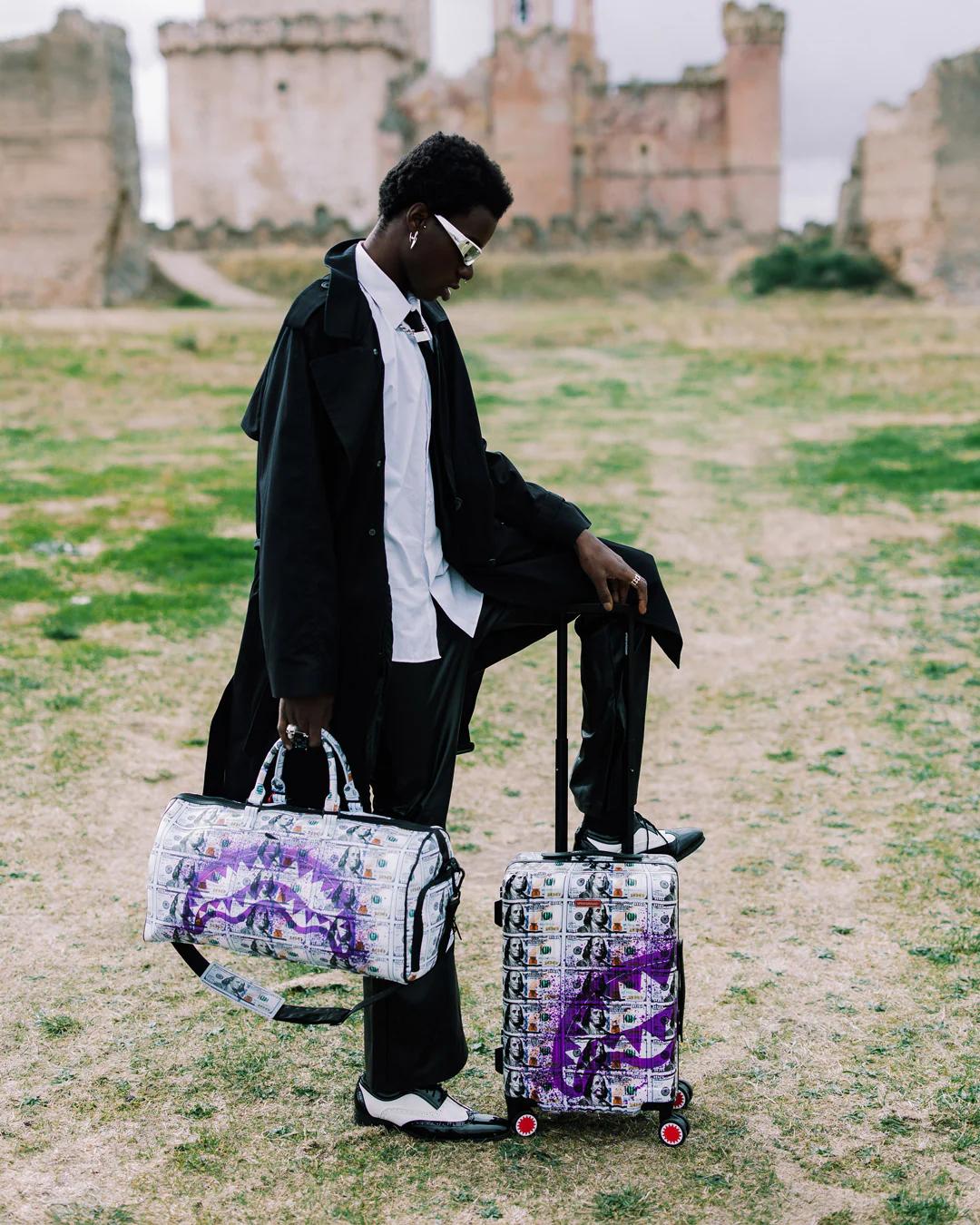 Sprayground BILLIONS IN THE BANK HARD SHELL CARRY-ON LUGGAGE