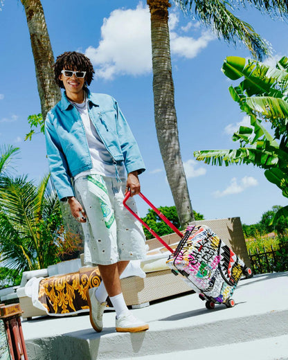 Sprayground CREATE ANOTHER DAY SHARKNAUTICS HARDSHELL CARRY-ON LUGGAGE