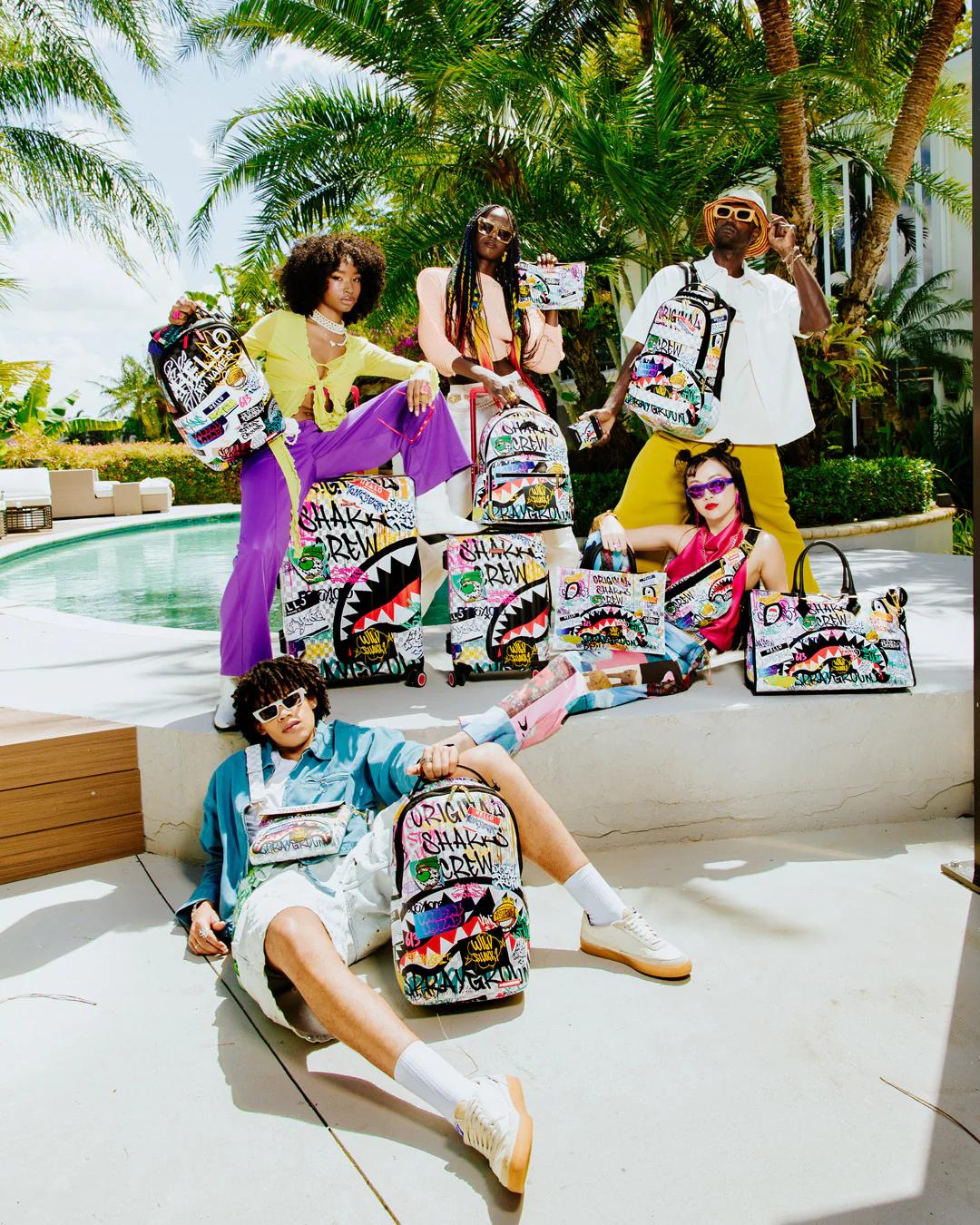 Sprayground CREATE ANOTHER DAY SHARKNAUTICS HARDSHELL CARRY-ON LUGGAGE