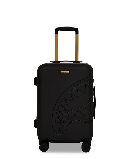 Sprayground REALITY CHECK SHARKITECTURE CARRY-ON JETBLACK LUGGAGE (GOLD HARDWARE)
