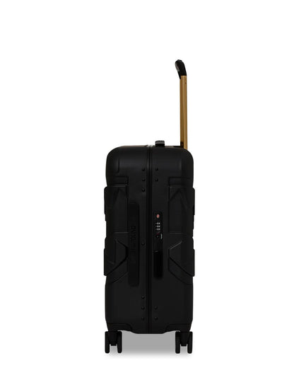 Sprayground REALITY CHECK SHARKITECTURE CARRY-ON JETBLACK LUGGAGE (GOLD HARDWARE)
