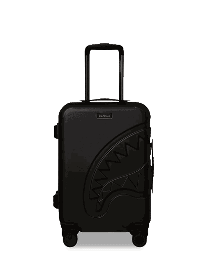 Sprayground REALITY CHECK SHARKITECTURE CARRY-ON JETBLACK LUGGAGE (GUNMETAL HARDWA