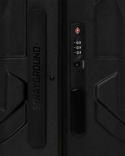 Sprayground REALITY CHECK SHARKITECTURE CARRY-ON JETBLACK LUGGAGE (GUNMETAL HARDWA