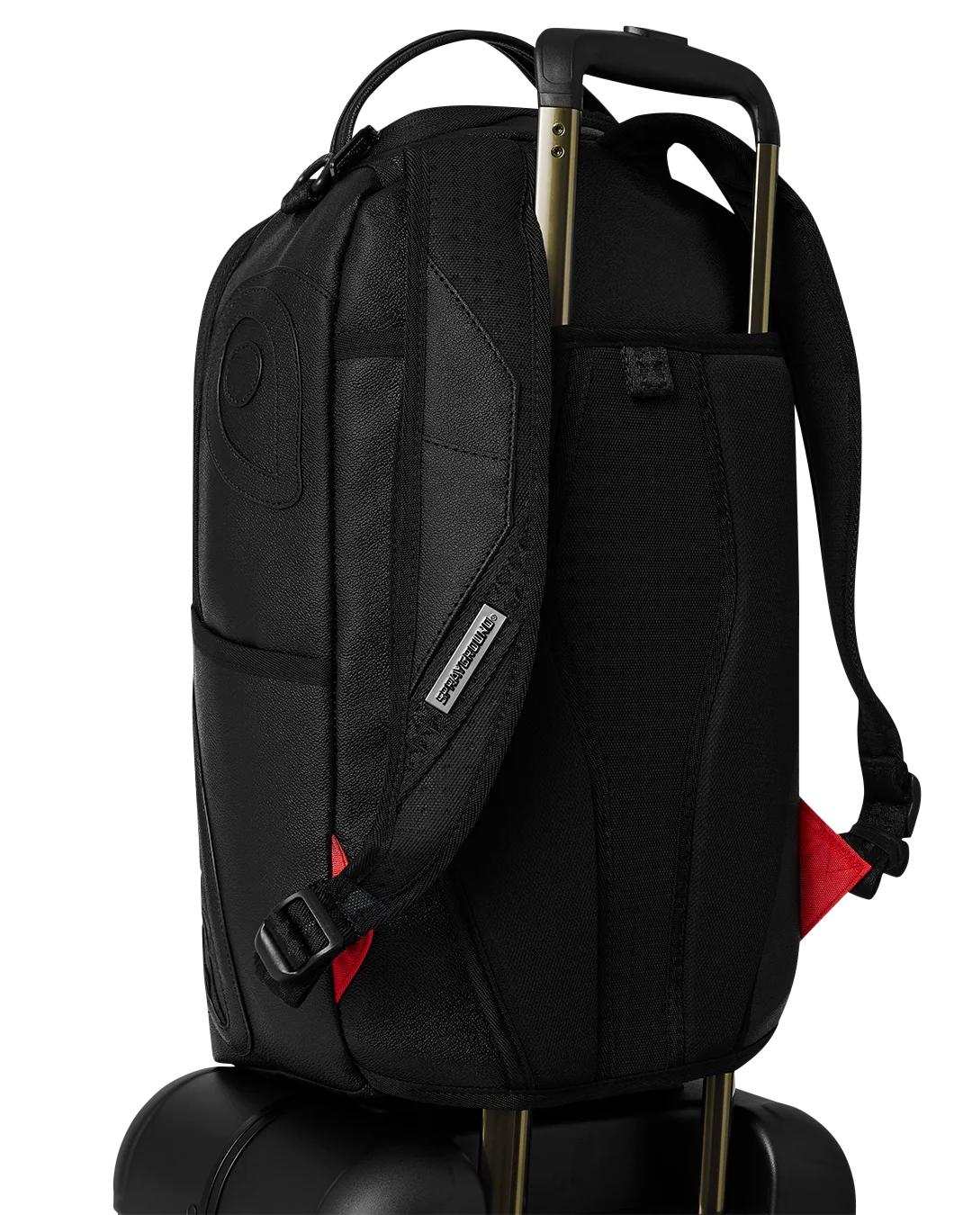 Sprayground REALITY CHECK SHARKITECTURE CARRY-ON JETBLACK LUGGAGE (GUNMETAL HARDWA