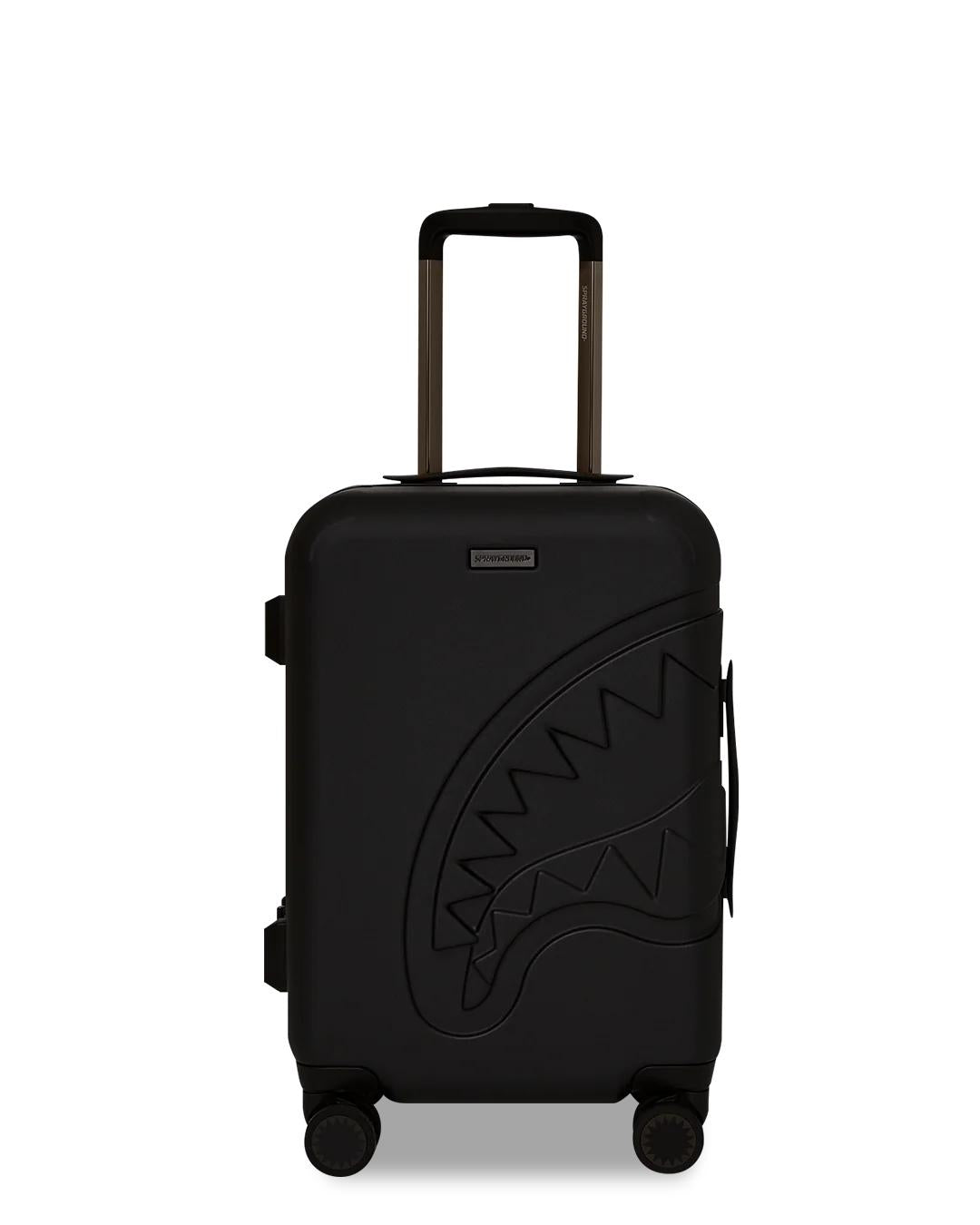 Sprayground REALITY CHECK SHARKITECTURE CARRY-ON JETBLACK LUGGAGE (GUNMETAL HARDWA