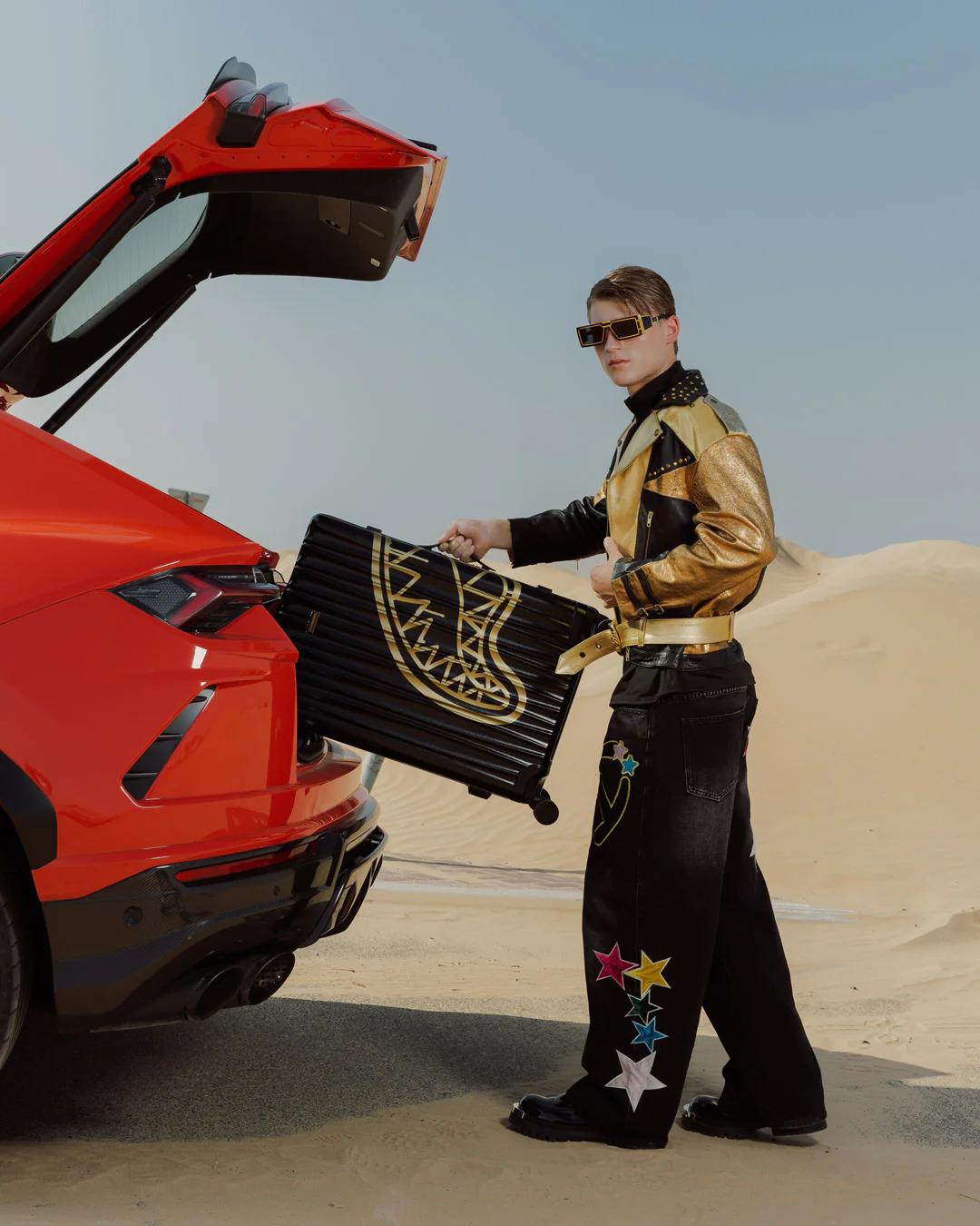 Sprayground GOLD FANG FULL-SIZE LUGGAGE