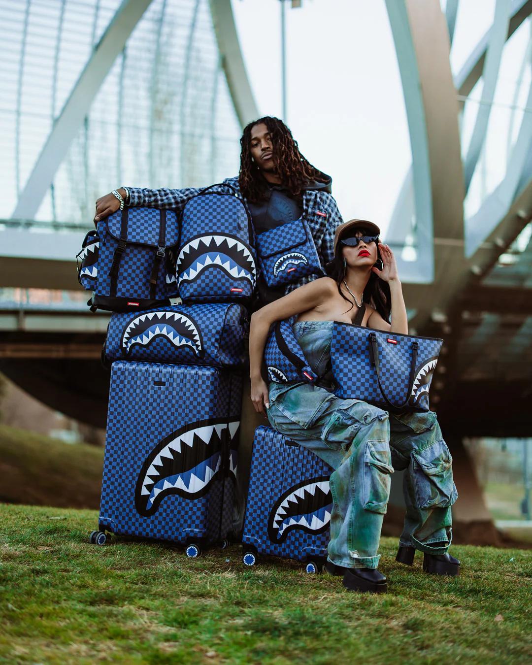Sprayground MIDNIGHT MAGIC SHARKS IN PARIS HARD SHELL FULL-SIZE LUGGAGE