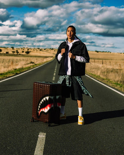 Sprayground SHARKS IN PARIS BLUR EFFECT FULL SIZE LUGGAGE
