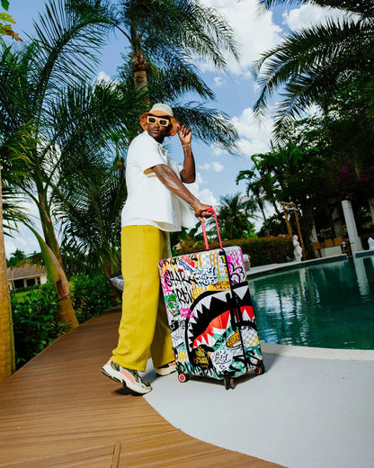 Sprayground CREATE ANOTHER DAY SHARKNAUTICS HARDSHELL FULL-SIZE LUGGAGE