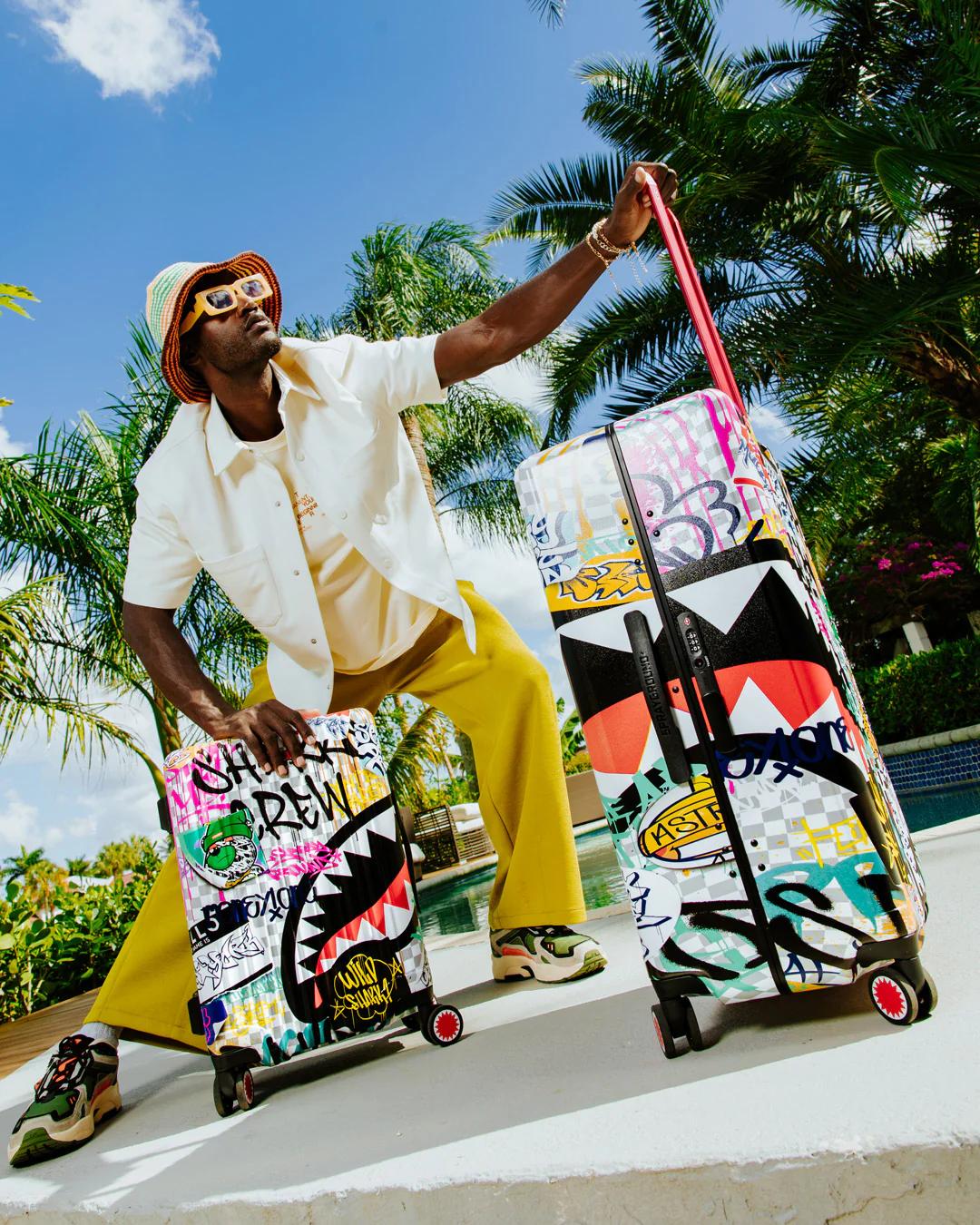 Sprayground CREATE ANOTHER DAY SHARKNAUTICS HARDSHELL FULL-SIZE LUGGAGE