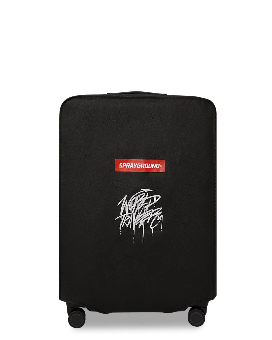Sprayground REALITY CHECK SHARKITECTURE FULL-SIZE JETBLACK LUGGAGE (GOLD HARDWARE)