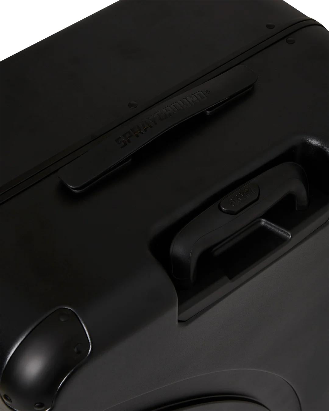 Sprayground REALITY CHECK SHARKITECTURE FULL-SIZE JETBLACK LUGGAGE (GUNMETAL HARDW